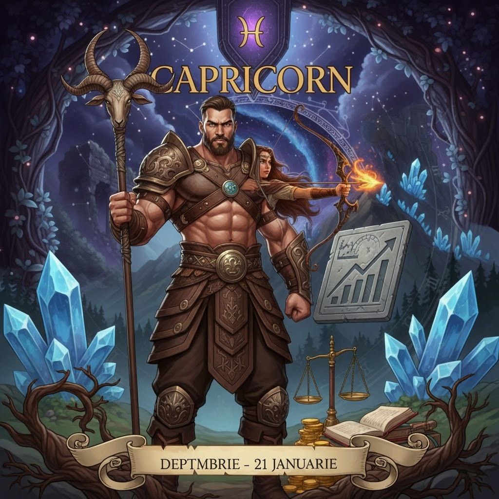 ♑ Capricorn 2026: Muncă, Disciplină și Oportunități de Aventură
